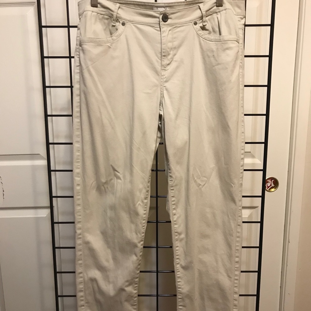 J.Jill Womens Basic Khaki Trousers